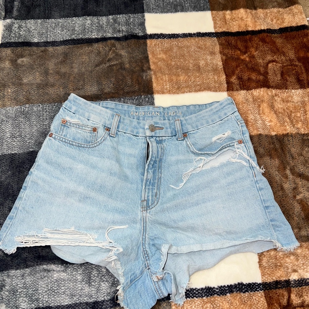 American Eagle Outfitters Light Blue Denim Shorts
